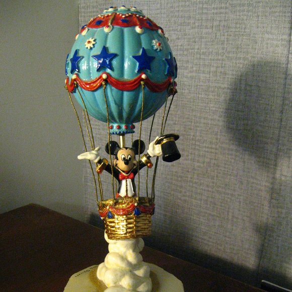 🎈Ron Lee Disney 1994 Mickey's Adventure Hot Air Balloon Sculpture